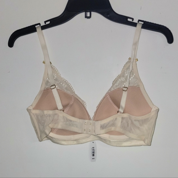 NWT- Elegant Lace Bralette in Cream Sz 36D - Picture 3 of 5
